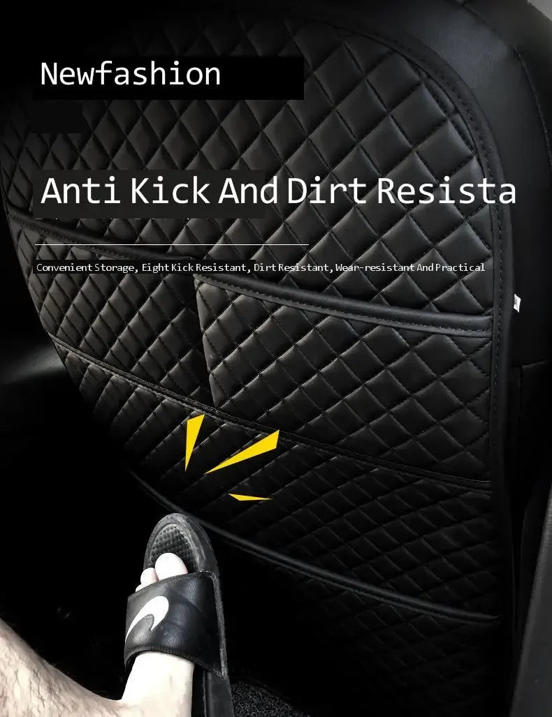 Car Anti-Kick Pad with Organizer Pocket