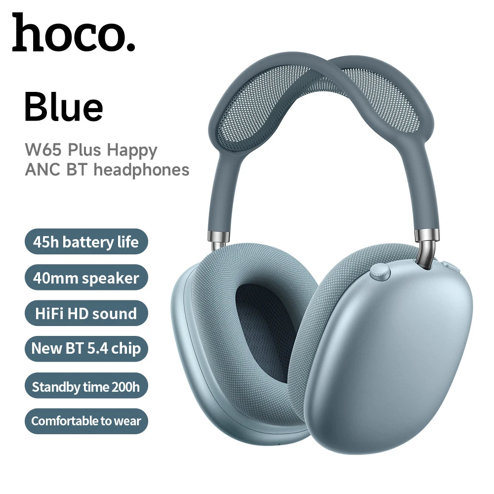 Wireless ANC Bluetooth Headphones – Long Battery Life, Comfortable Over-Ear Design