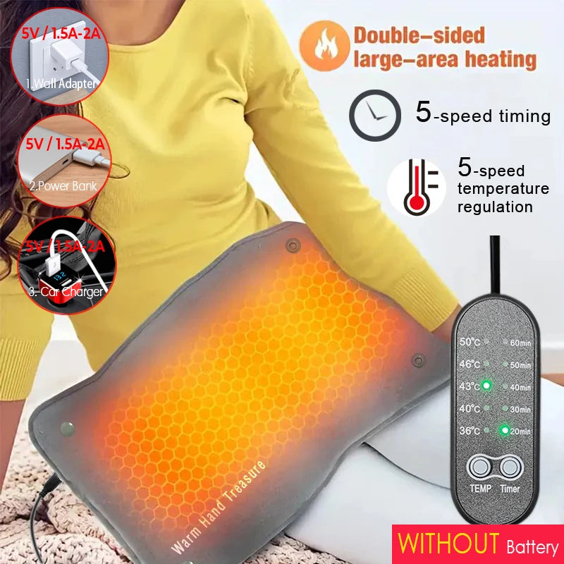 Quick Heating Warming Pad with Adjustable Temperature and Timing