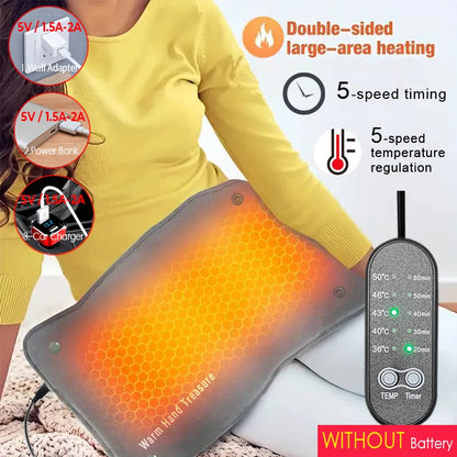 Quick Heating Warming Pad with Adjustable Temperature and Timing