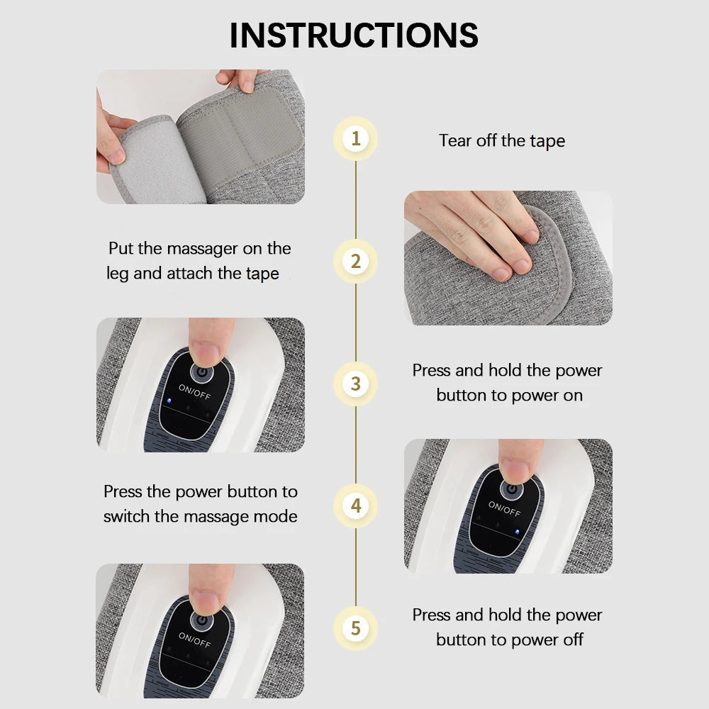 Hailicare Wireless Leg & Calf Air Compression Massager