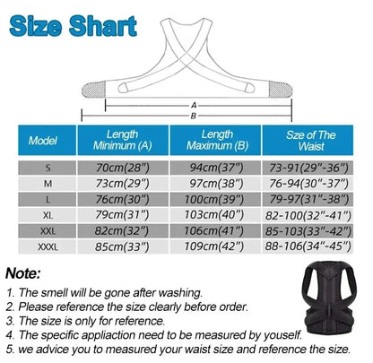 Adjustable Back Posture Corrector with Waist Belt