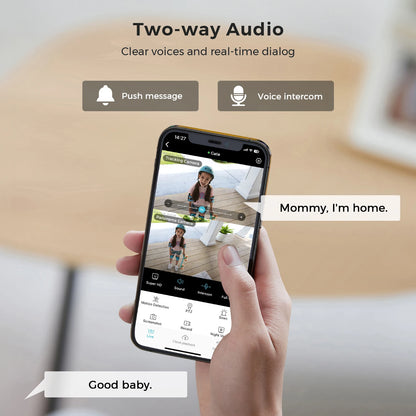 Dual-Lens PTZ WiFi Security Camera – AI Motion Detection, Color Night Vision