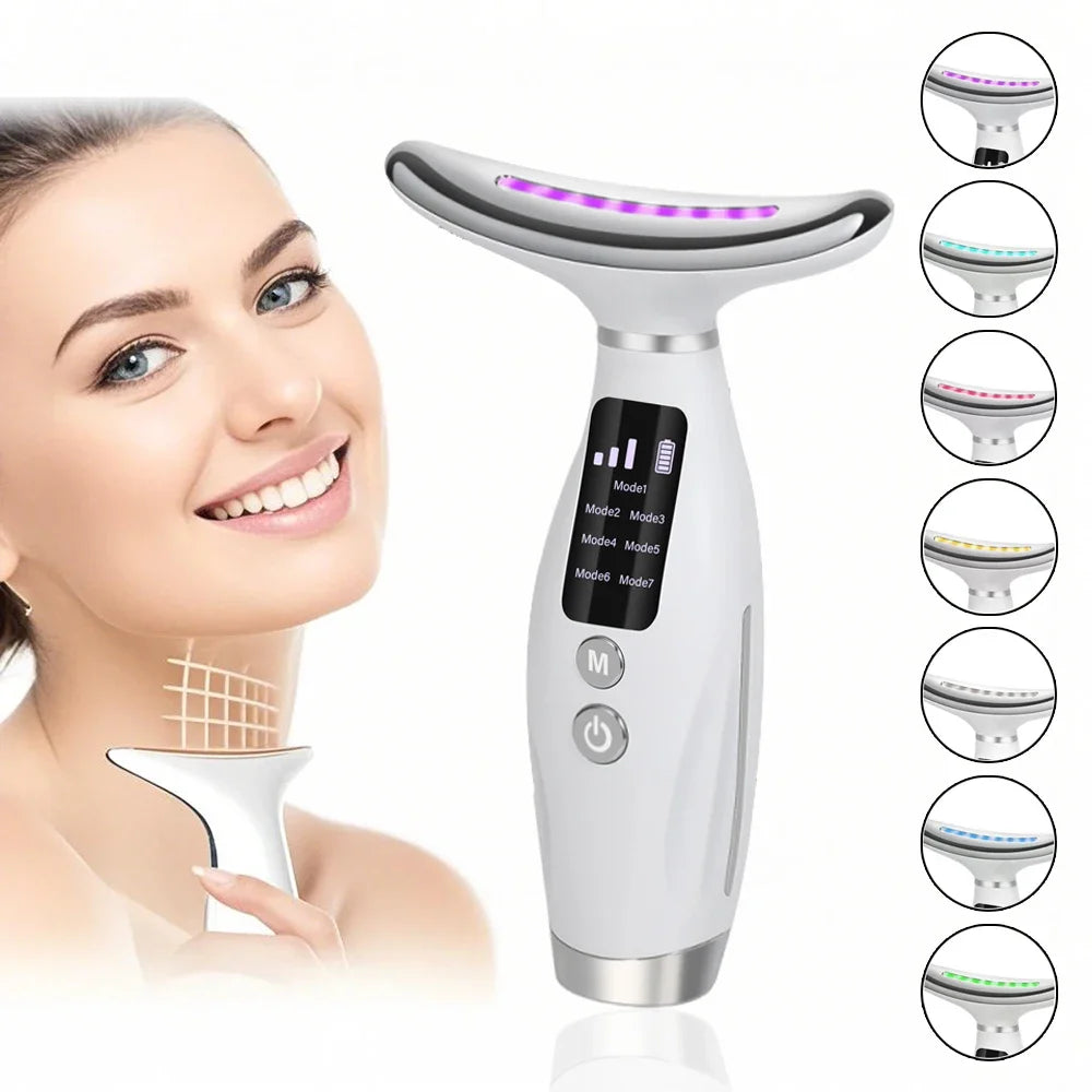 LED Facial Massage Device – EMS & Vibration Skincare Tool