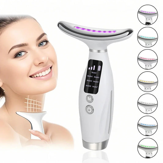 LED Facial Massage Device – EMS & Vibration Skincare Tool