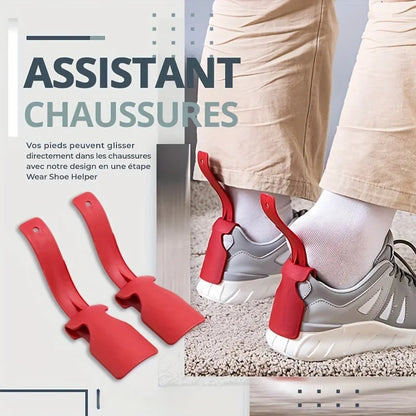 Ergonomic One-Step Shoe Horn