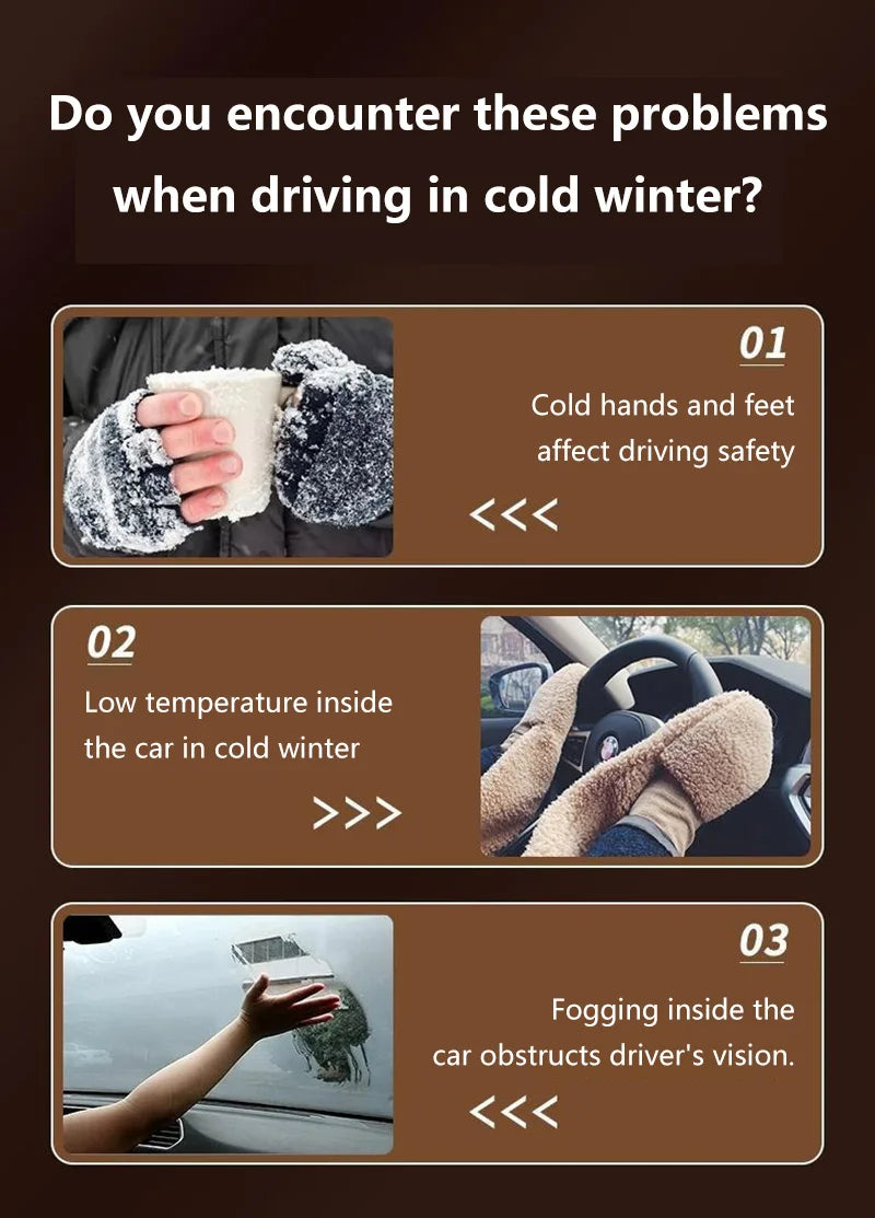 12V / 24V Car Heater &amp; Windshield Defroster – Dual Speed Fast Heating