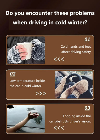 12V / 24V Car Heater &amp; Windshield Defroster – Dual Speed Fast Heating