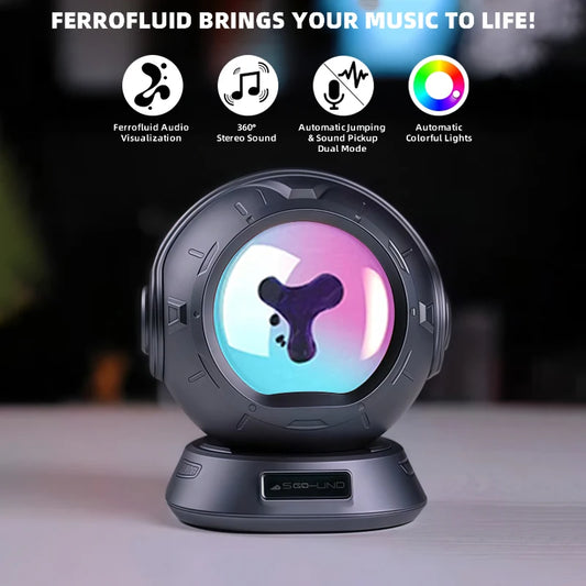 Ferrofluid Music Visualizer Speaker – Sound-Reactive RGB Display