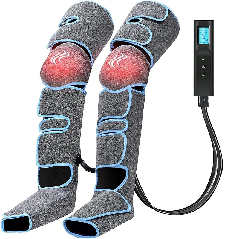 Cordless Heated Leg Massager – Full-Leg Compression with Knee Heat Therapy
