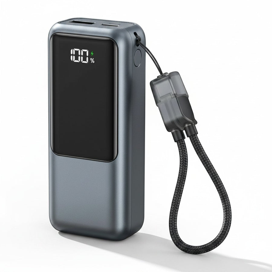 10000mAh Built-In Cable Power Bank