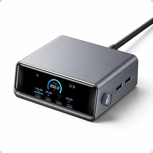 250W 6-Port GaN Charging Station