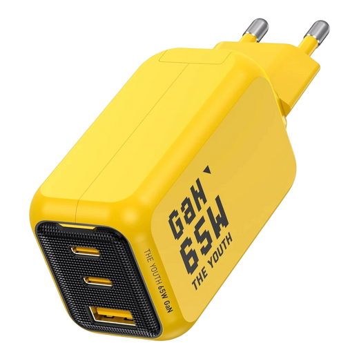 65W 3-Port GaN Charger