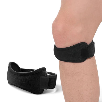 zero2cart adjustable black patella tendon knee strap for sports support and pain relief