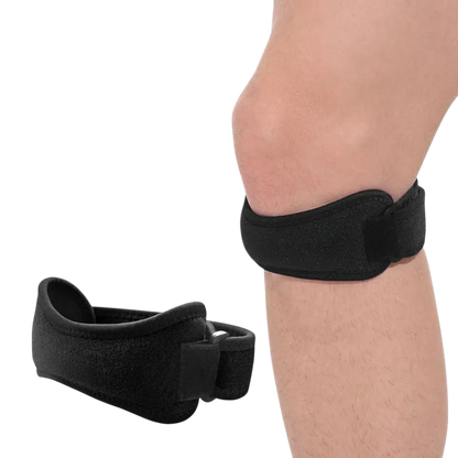 zero2cart adjustable black patella tendon knee strap for sports support and pain relief