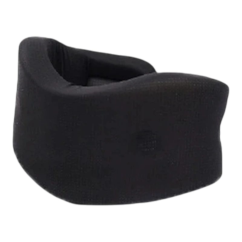 zero2cart black adjustable neck support brace for travel and daily comfort with size chart