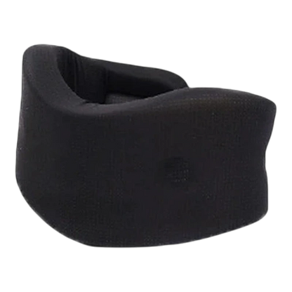zero2cart black adjustable neck support brace for travel and daily comfort with size chart