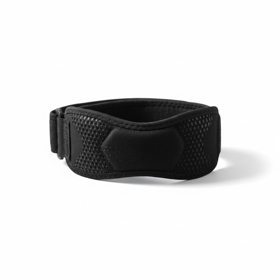 zero2cart AOLIKES adjustable black patella knee support strap with soft breathable knit fabric for active movement