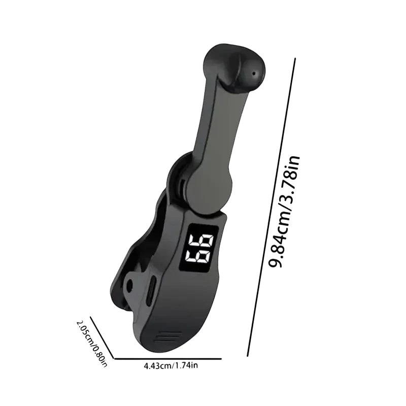 zero2cart black adjustable automatic screen clicker for smartphones with LED digital speed display and clip-on design