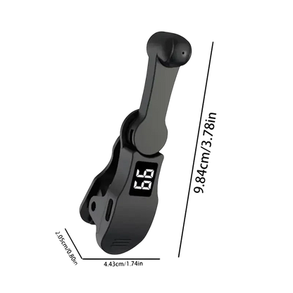 zero2cart black adjustable automatic screen clicker for smartphones with LED digital speed display and clip-on design
