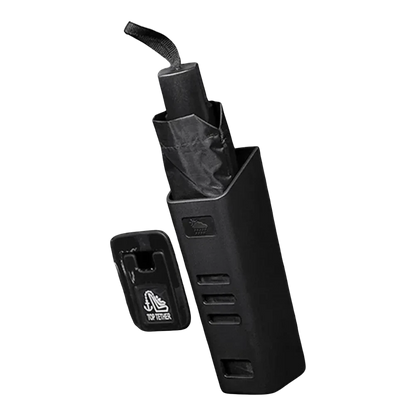 zero2cart black waterproof car umbrella organizer with a compact rectangular design for neat vehicle storage.