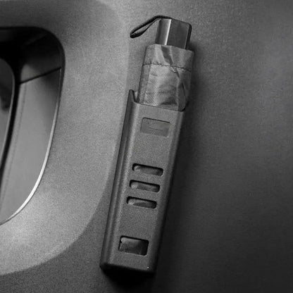 zero2cart black waterproof car umbrella holder mounted on a vehicle interior panel for neat storage