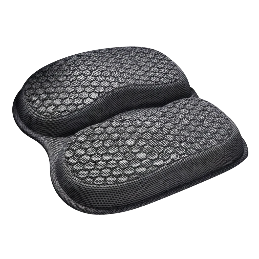 zero2cart black cooling gel car seat cushion with breathable ice-silk honeycomb texture for ergonomic support