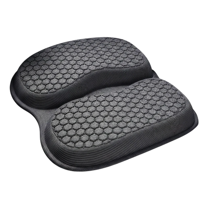 zero2cart black cooling gel car seat cushion with breathable ice-silk honeycomb texture for ergonomic support