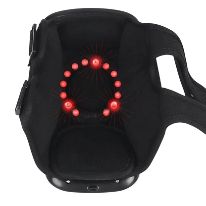 zero2cart cordless knee massager featuring interior red light therapy nodes for soothing vibration and heat relief