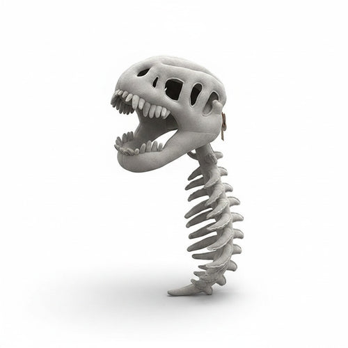 Dinosaur Skeleton Costume Set – Plush Cosplay Headgear & Dress-Up Outfit