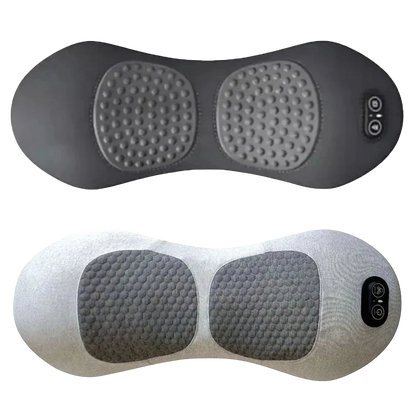 zero2cart electric lumbar support pillow with memory foam, vibration massage, and heat therapy for back pain relief