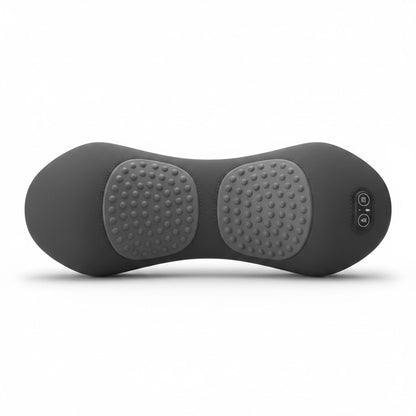 zero2cart 3-in-1 electric lumbar support pillow in dark grey with textured massage nodes and integrated controls