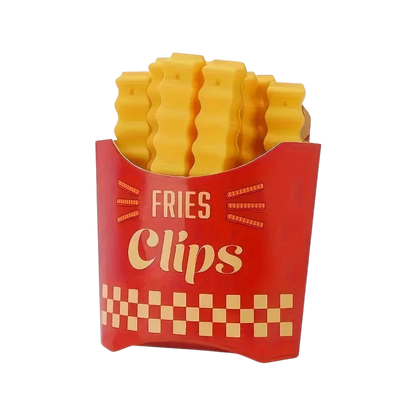 zero2cart reusable French fry shaped plastic bag sealing clip for kitchen and pantry organization