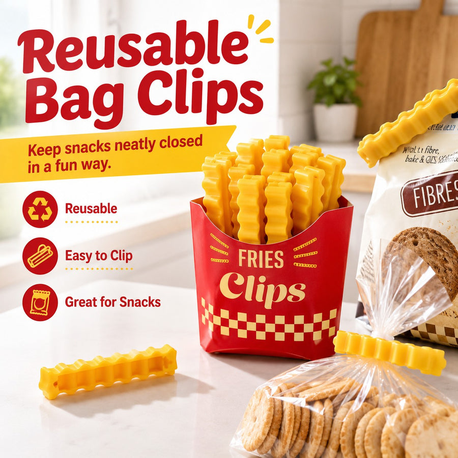 12-Pack French Fry Bag Sealing Clips