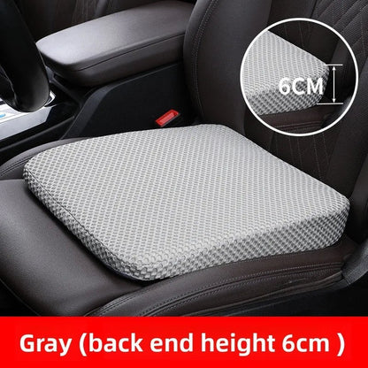 zero2cart gray honeycomb car seat booster cushion with breathable 3D mesh surface for added height and comfort