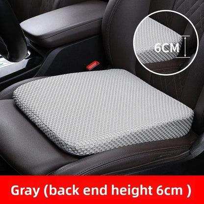 zero2cart gray honeycomb car seat booster cushion with breathable 3D mesh surface for added height and comfort