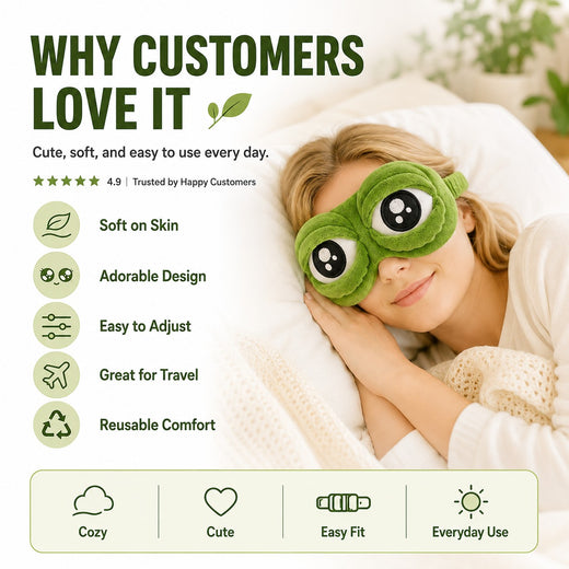 Soft Plush Adjustable Sleep Eye Mask