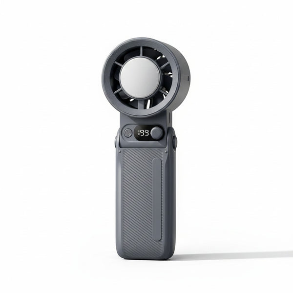 Foldable Turbo Handheld Fan with LED Display