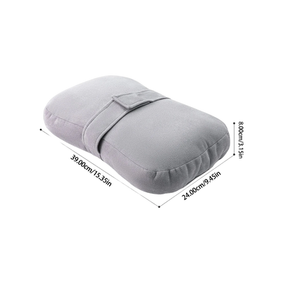 zero2cart grey square side sleeper knee pillow with a soft polyester cover for comfortable body support