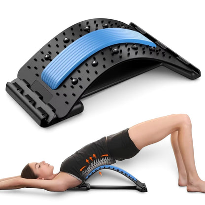 zero2cart lumbar back stretching support tool with blue and black acupressure nodes for manual relaxation and comfort