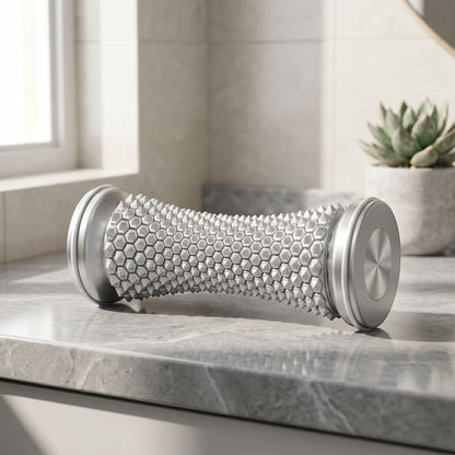 zero2cart manual foot massage roller ball with textured surface for deep tissue relief on a marble countertop