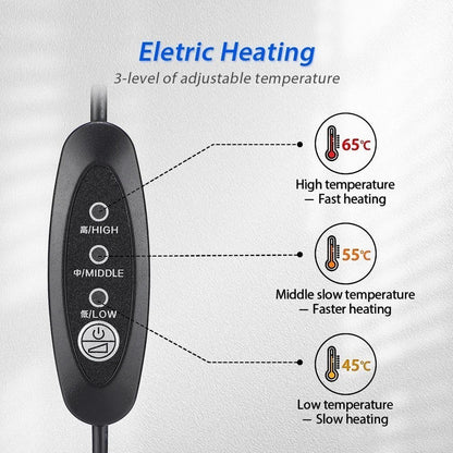 zero2cart neck support collar controller with 3-level adjustable electric heating settings for customized comfort