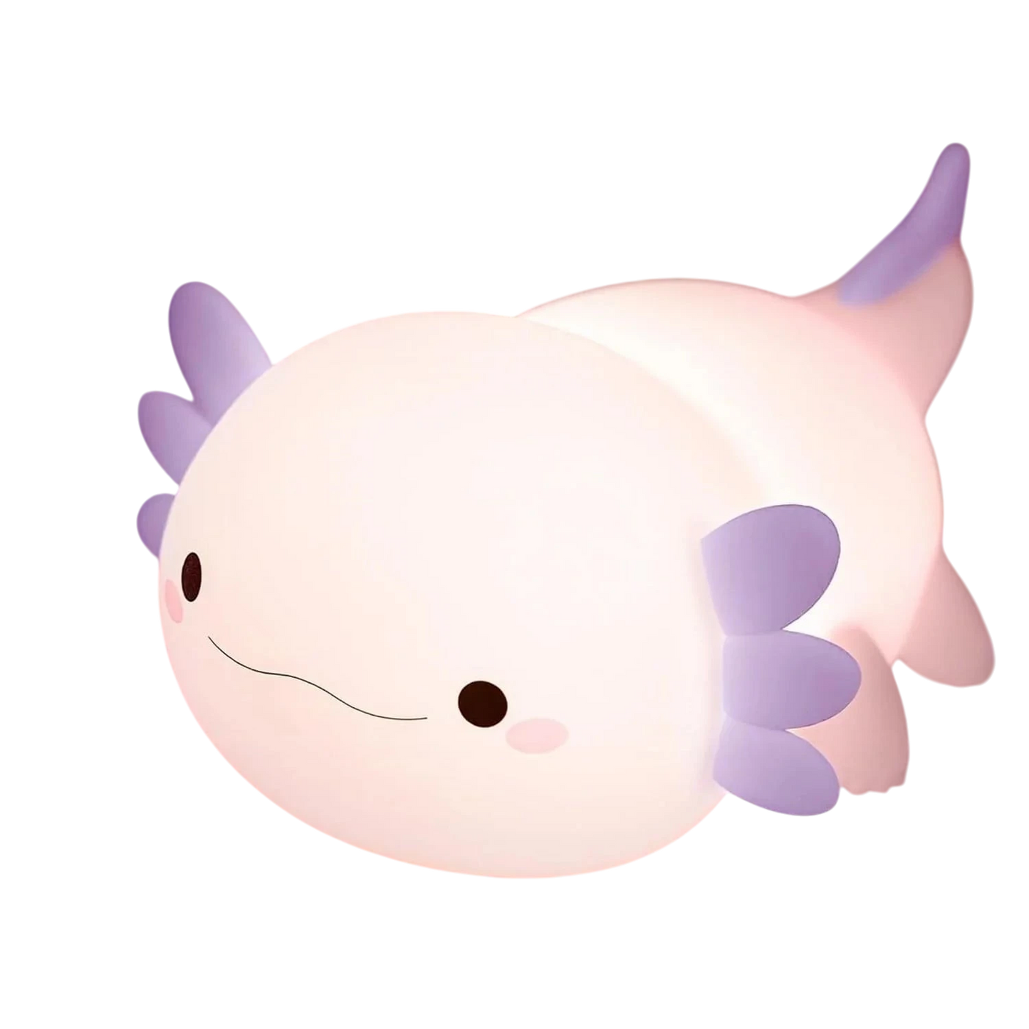 zero2cart rechargeable purple axolotl night light with a soft glowing cartoon design for nurseries and bedrooms