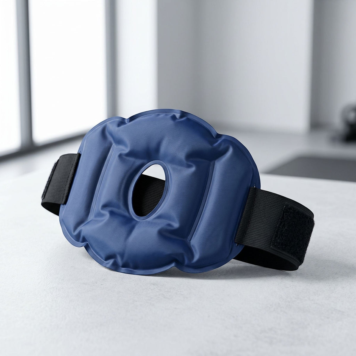 zero2cart reusable blue gel knee wrap with adjustable compression straps for cold therapy and joint support