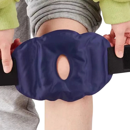 zero2cart reusable knee gel pack wrap with a flexible dark blue design for cold therapy and joint support