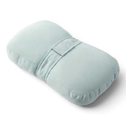 zero2cart light blue side sleeper knee pillow with a central strap for ergonomic support and comfort