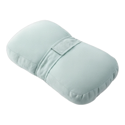 zero2cart light blue side sleeper knee pillow with a central strap for ergonomic support and comfort