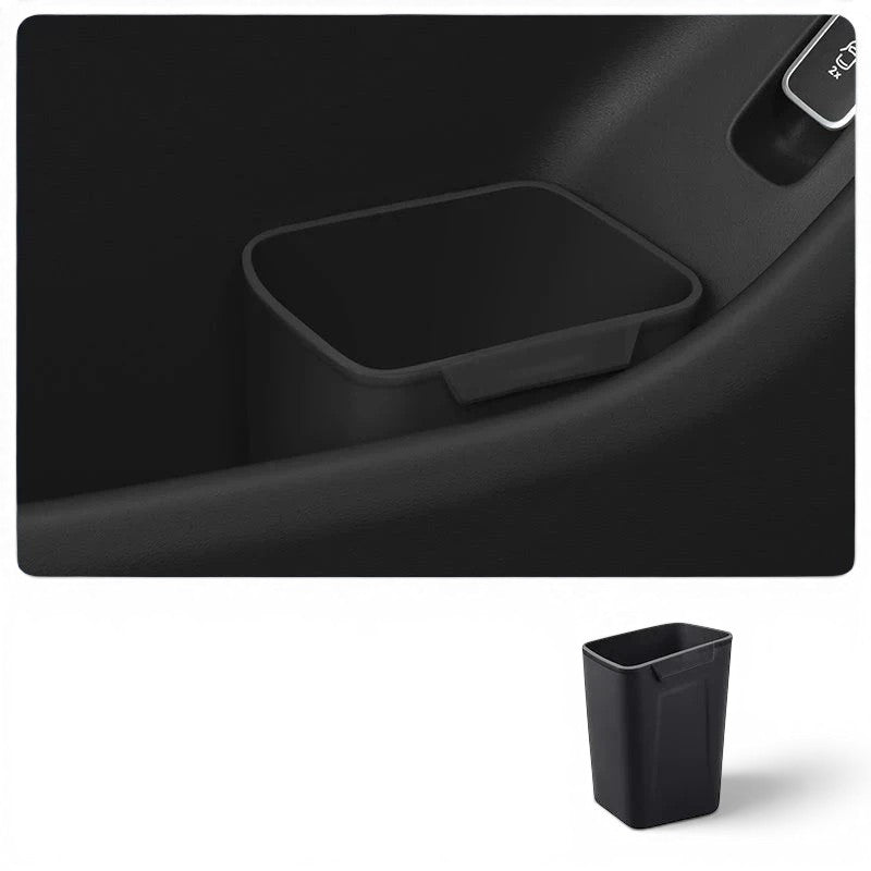 zero2cart black silicone car door trash bin and organizer for compact vehicle interior storage
