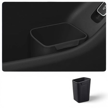 zero2cart black silicone car door trash bin and organizer for compact vehicle interior storage