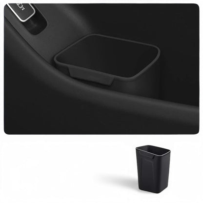 zero2cart black silicone car door trash bin and organizer for compact vehicle interior storage